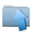 Folder Blue Upload Icon
